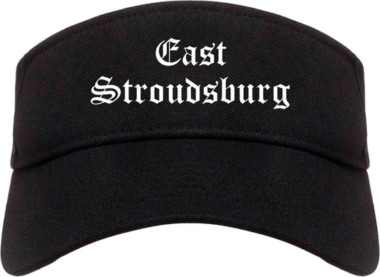 East Stroudsburg Pennsylvania PA Old English Mens Visor Cap Hat Black