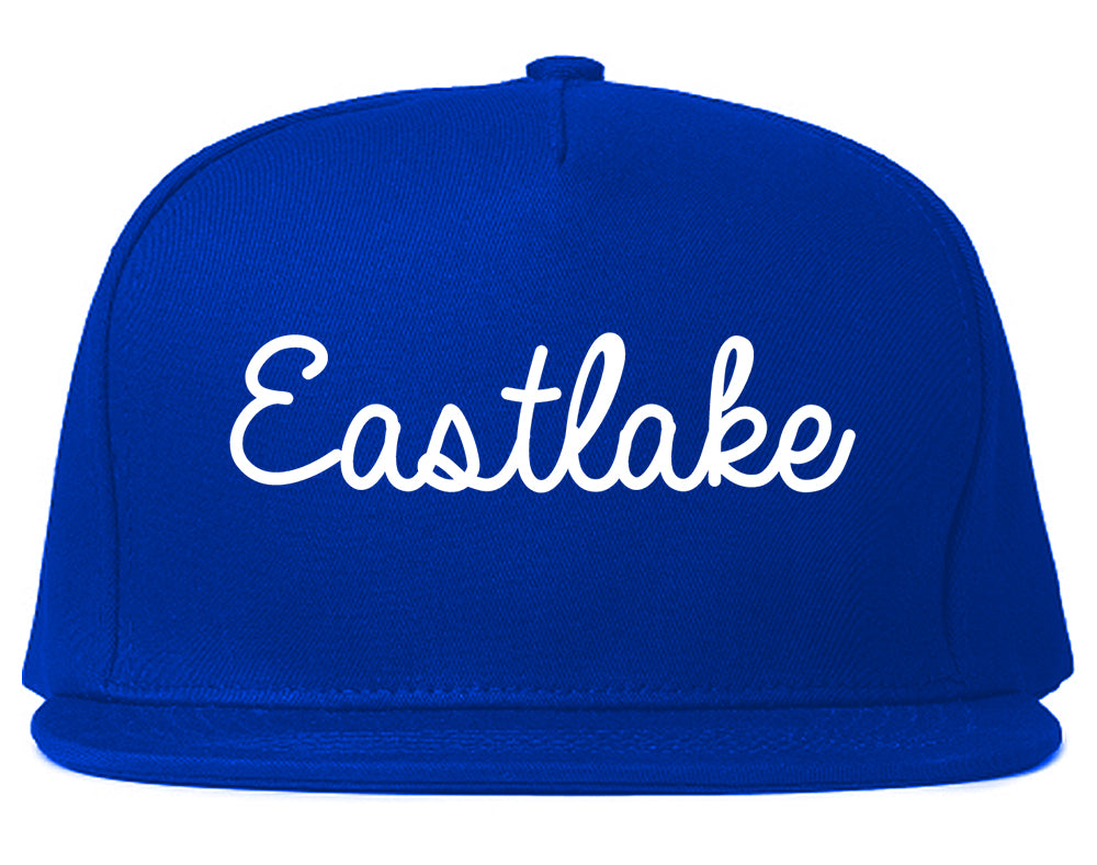 Eastlake Ohio OH Script Mens Snapback Hat Royal Blue