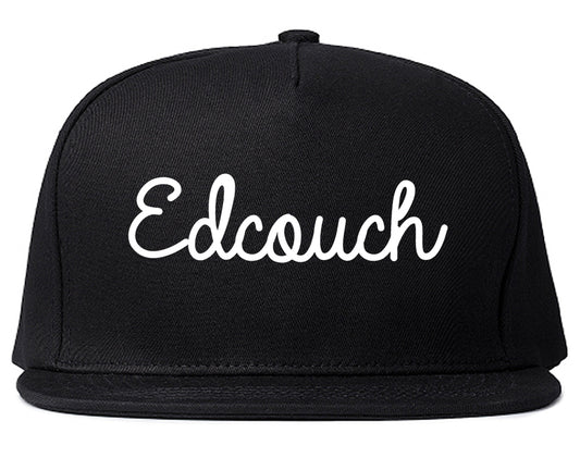 Edcouch Texas TX Script Mens Snapback Hat Black