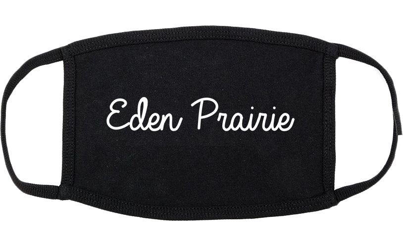 Eden Prairie Minnesota MN Script Cotton Face Mask Black