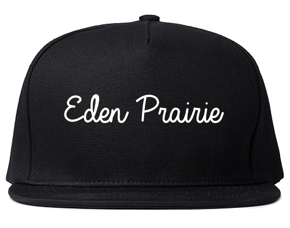 Eden Prairie Minnesota MN Script Mens Snapback Hat Black