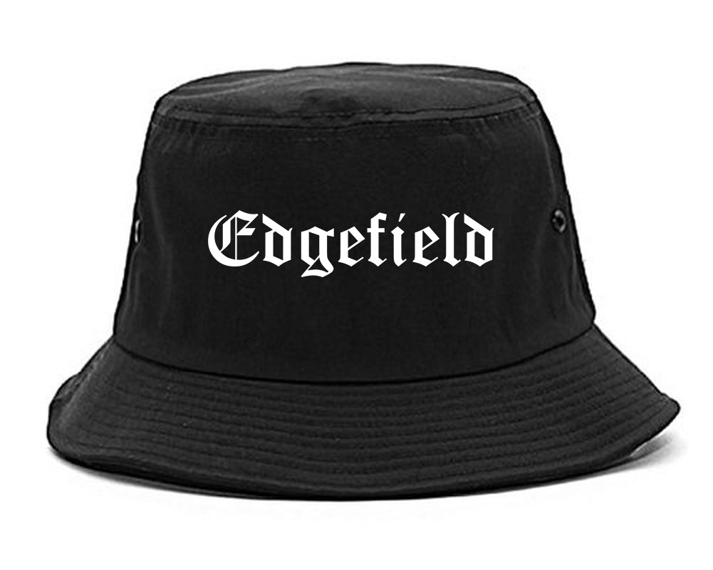 Edgefield South Carolina SC Old English Mens Bucket Hat Black