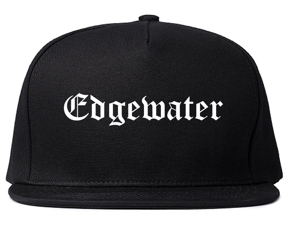 Edgewater Colorado CO Old English Mens Snapback Hat Black