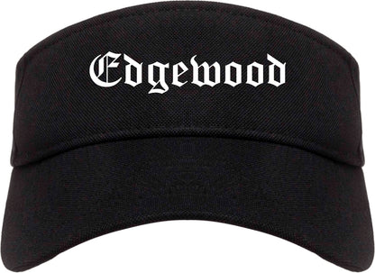 Edgewood Kentucky KY Old English Mens Visor Cap Hat Black