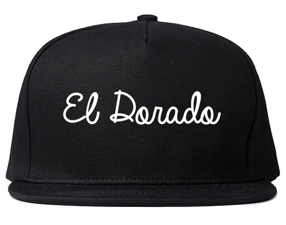 El Dorado Kansas KS Script Mens Snapback Hat Black