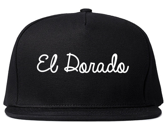 El Dorado Kansas KS Script Mens Snapback Hat Black