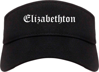 Elizabethton Tennessee TN Old English Mens Visor Cap Hat Black