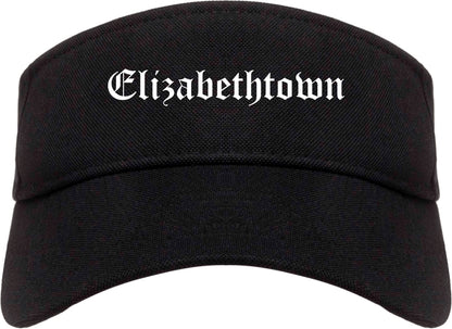 Elizabethtown Kentucky KY Old English Mens Visor Cap Hat Black