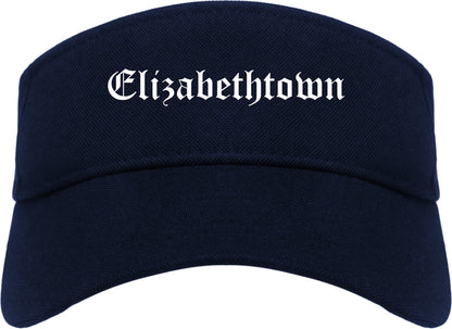 Elizabethtown Kentucky KY Old English Mens Visor Cap Hat Navy Blue