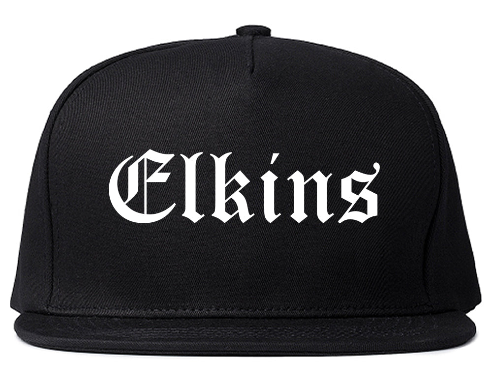 Elkins West Virginia WV Old English Mens Snapback Hat Black