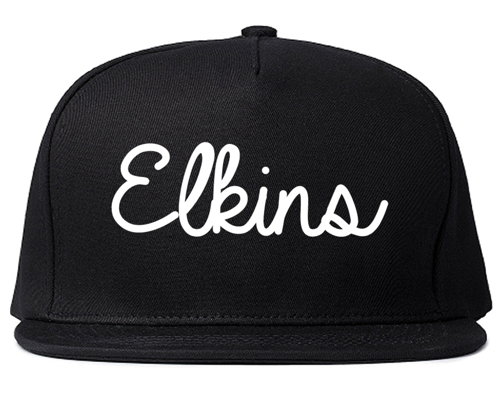 Elkins West Virginia WV Script Mens Snapback Hat Black