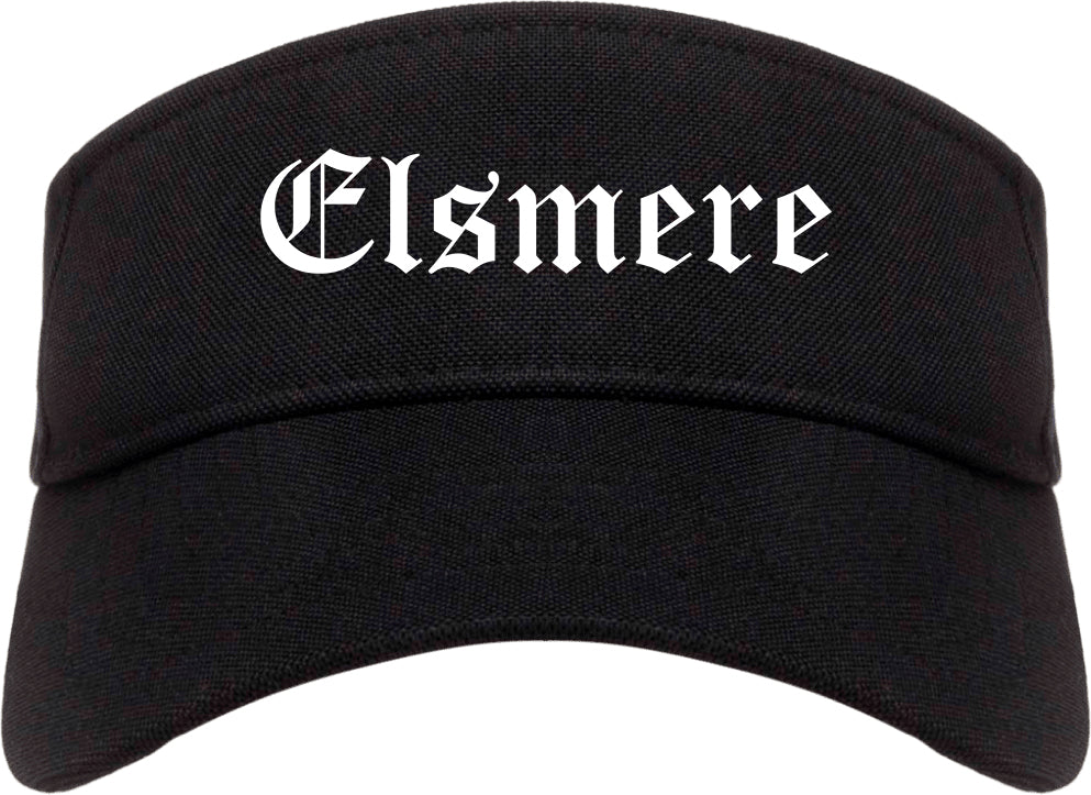 Elsmere Kentucky KY Old English Mens Visor Cap Hat Black