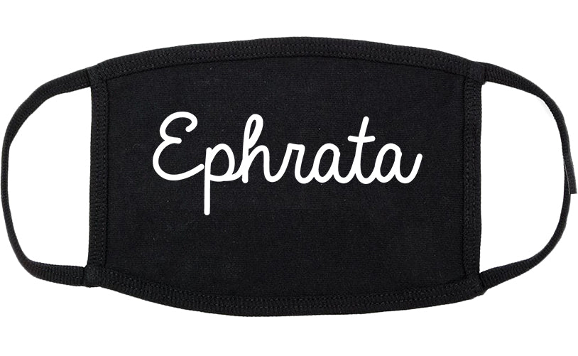 Ephrata Pennsylvania PA Script Cotton Face Mask Black