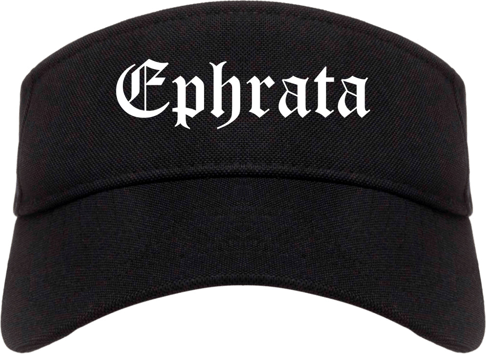 Ephrata Pennsylvania PA Old English Mens Visor Cap Hat Black
