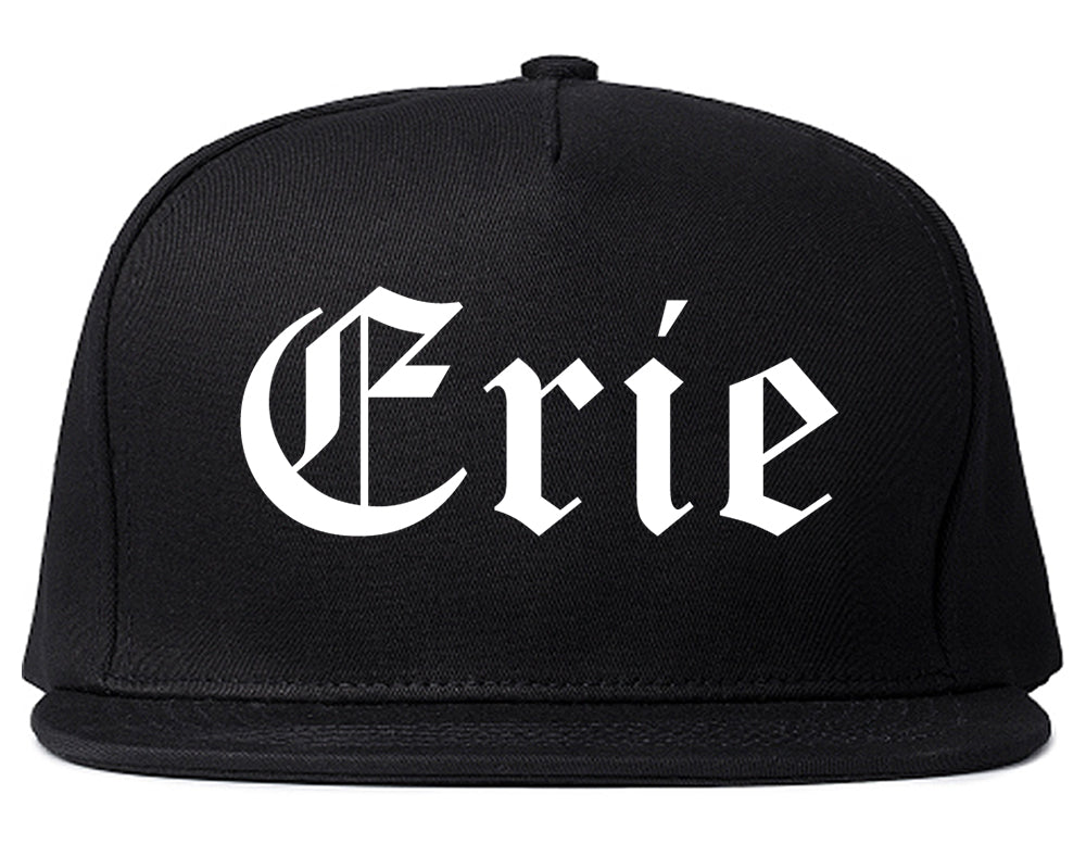 Erie Colorado CO Old English Mens Snapback Hat Black