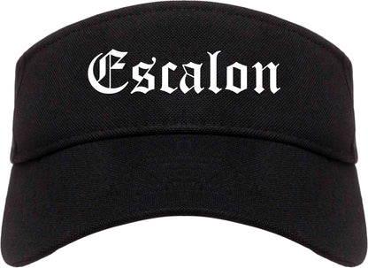 Escalon California CA Old English Mens Visor Cap Hat Black