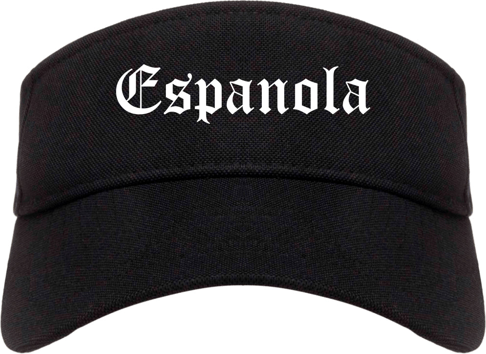 Espanola New Mexico NM Old English Mens Visor Cap Hat Black