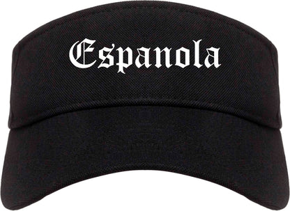 Espanola New Mexico NM Old English Mens Visor Cap Hat Black