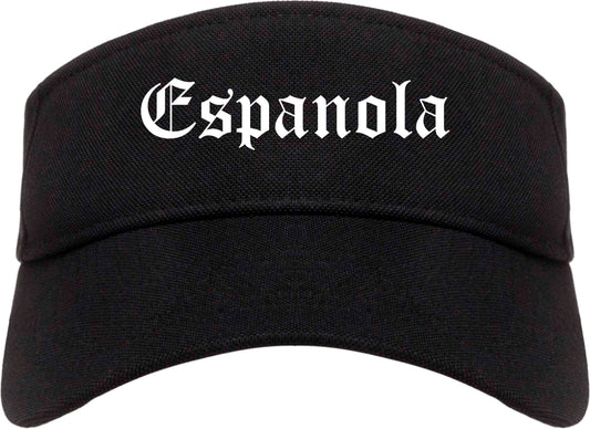 Espanola New Mexico NM Old English Mens Visor Cap Hat Black