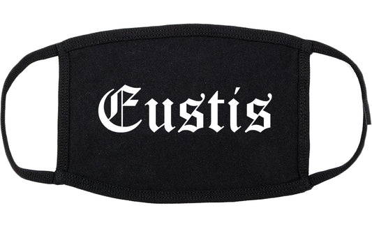 Eustis Florida FL Old English Cotton Face Mask Black