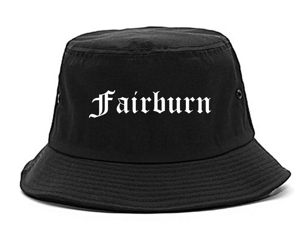Fairburn Georgia GA Old English Mens Bucket Hat Black