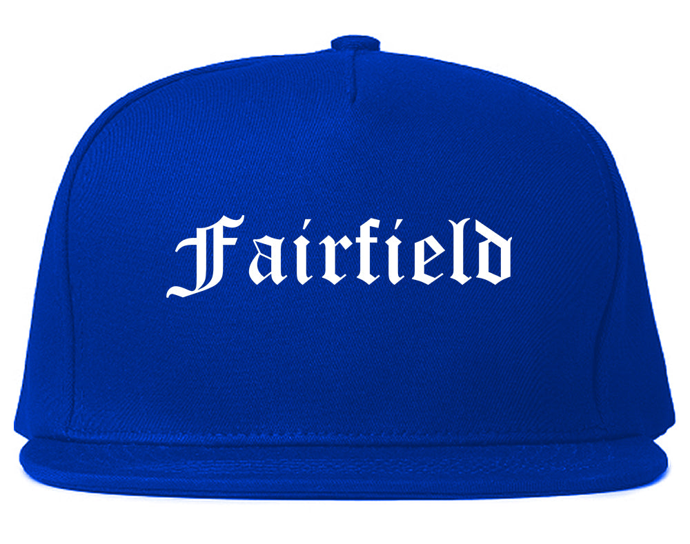 Fairfield Alabama AL Old English Mens Snapback Hat Royal Blue