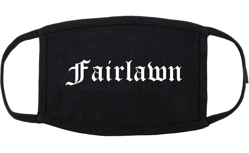 Fairlawn Ohio OH Old English Cotton Face Mask Black