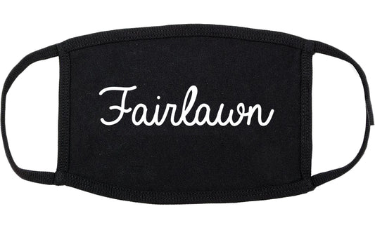 Fairlawn Ohio OH Script Cotton Face Mask Black
