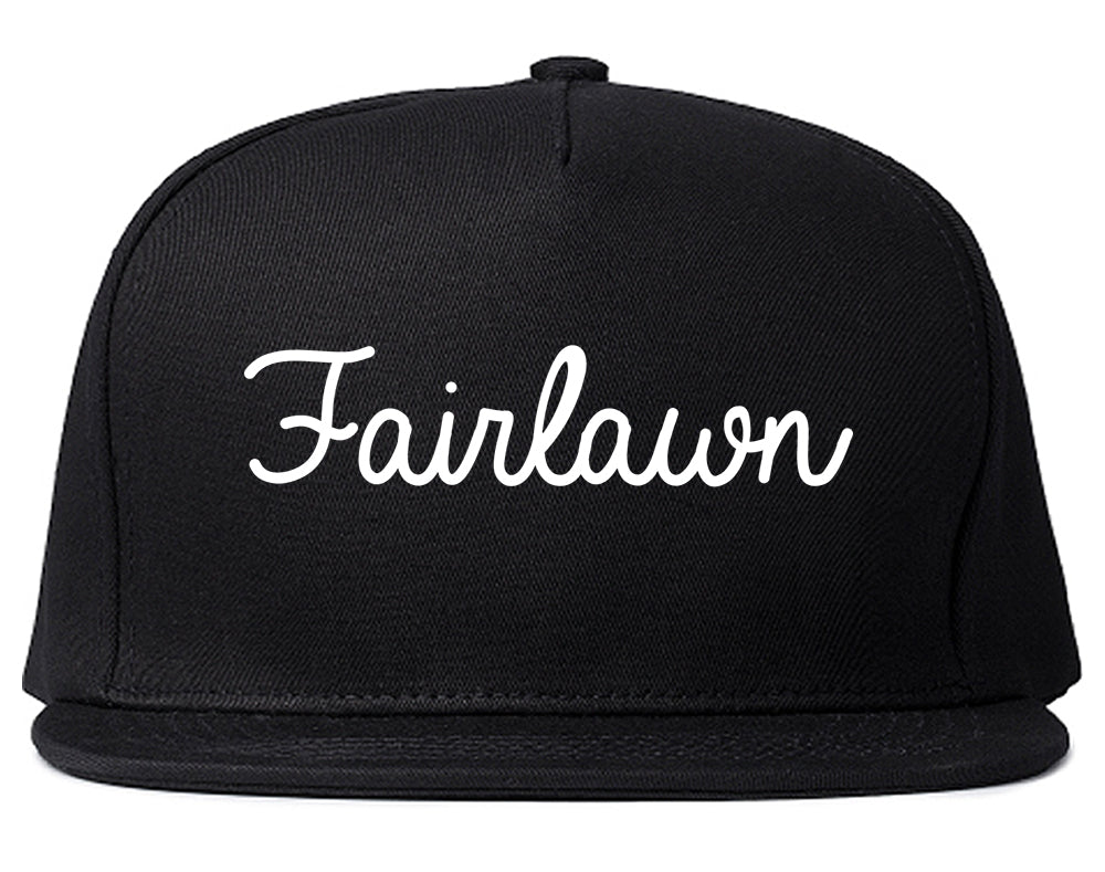 Fairlawn Ohio OH Script Mens Snapback Hat Black