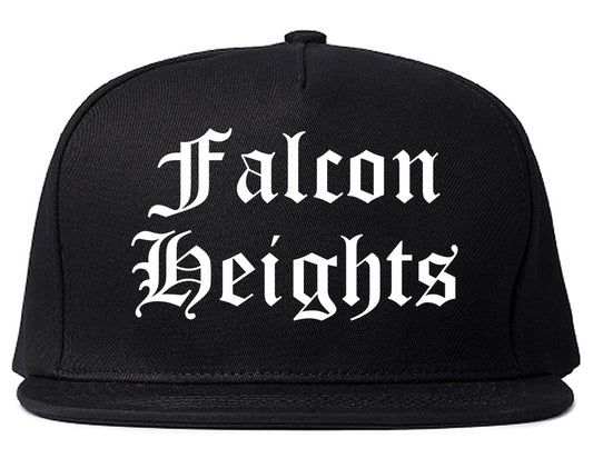 Falcon Heights Minnesota MN Old English Mens Snapback Hat Black
