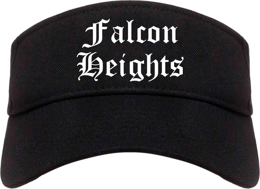 Falcon Heights Minnesota MN Old English Mens Visor Cap Hat Black