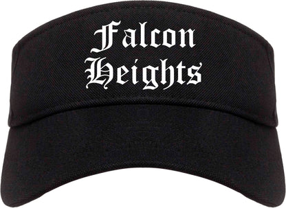 Falcon Heights Minnesota MN Old English Mens Visor Cap Hat Black