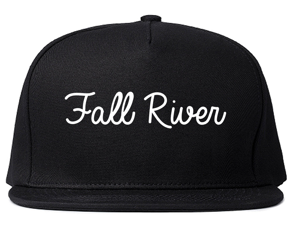 Fall River Massachusetts MA Script Mens Snapback Hat Black