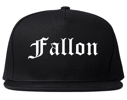 Fallon Nevada NV Old English Mens Snapback Hat Black