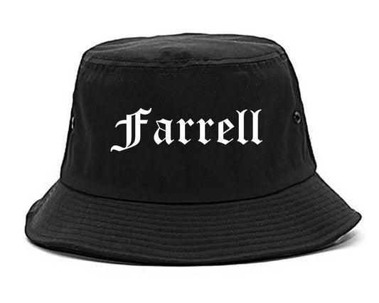 Farrell Pennsylvania PA Old English Mens Bucket Hat Black
