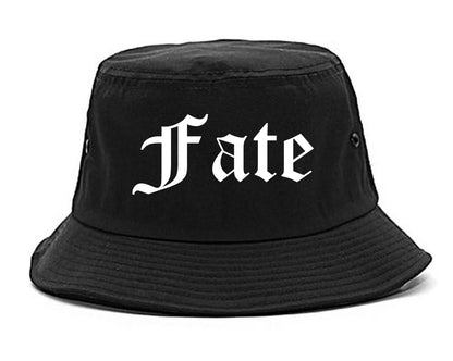 Fate Texas TX Old English Mens Bucket Hat Black