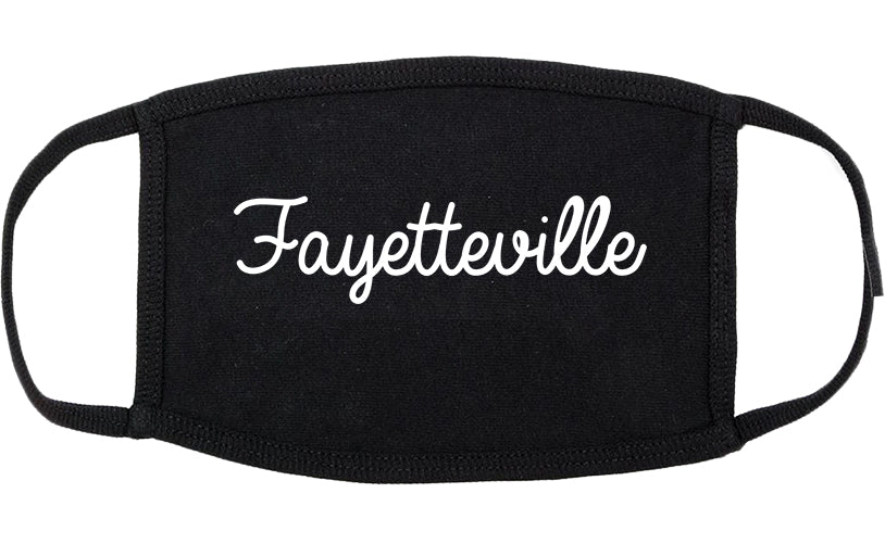Fayetteville Georgia GA Script Cotton Face Mask Black