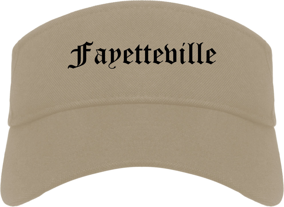 Fayetteville Georgia GA Old English Mens Visor Cap Hat Khaki