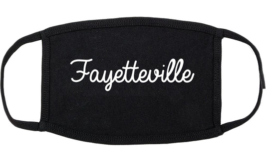 Fayetteville Tennessee TN Script Cotton Face Mask Black