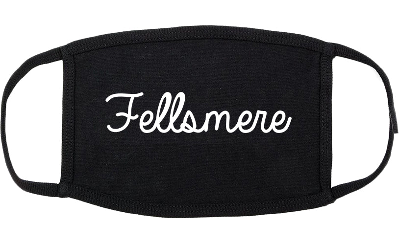 Fellsmere Florida FL Script Cotton Face Mask Black