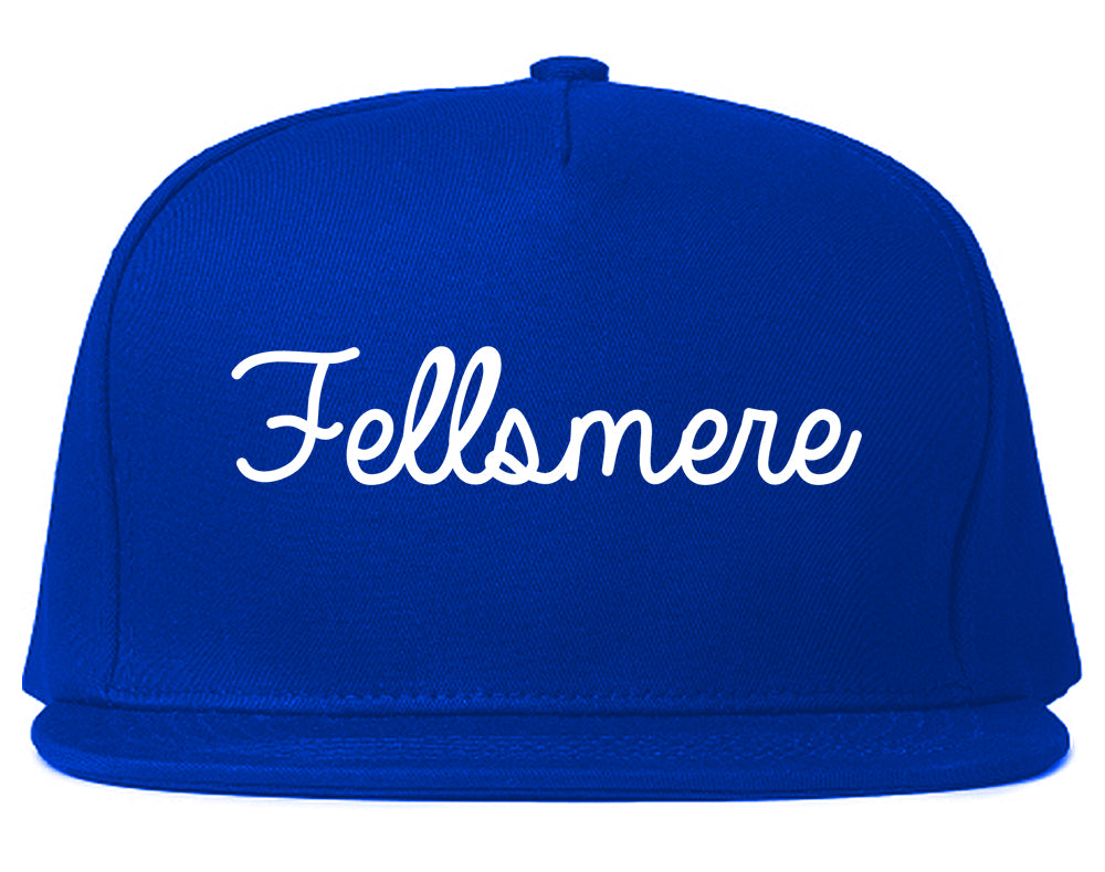 Fellsmere Florida FL Script Mens Snapback Hat Royal Blue