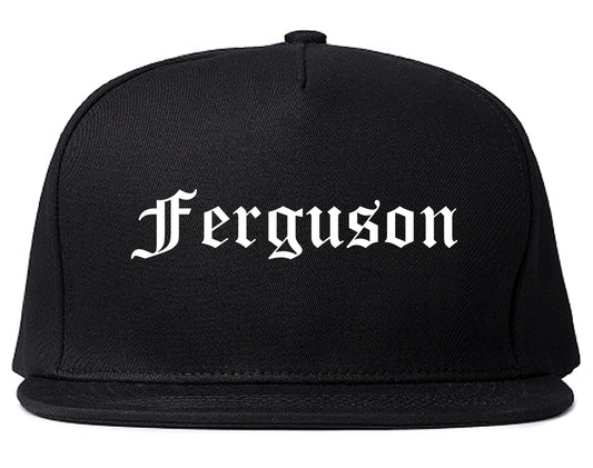 Ferguson Missouri MO Old English Mens Snapback Hat Black