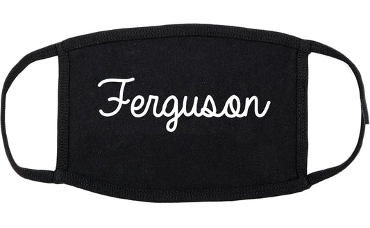 Ferguson Missouri MO Script Cotton Face Mask Black