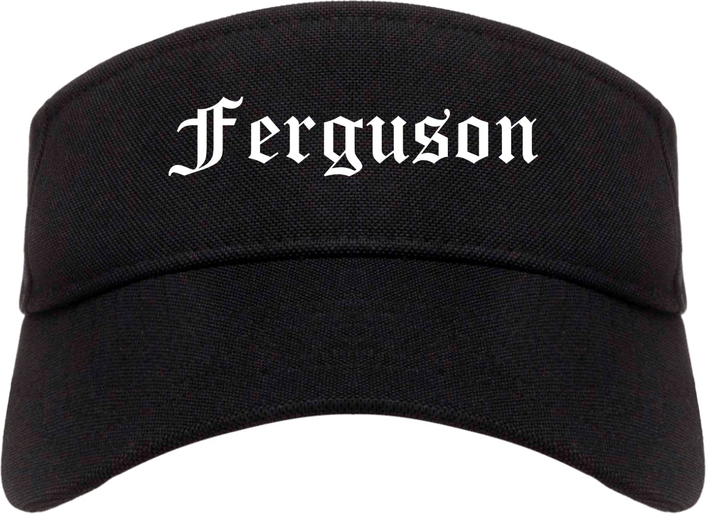 Ferguson Missouri MO Old English Mens Visor Cap Hat Black