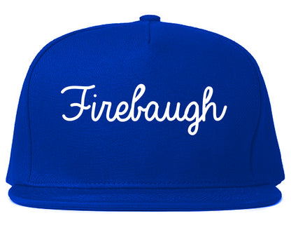 Firebaugh California CA Script Mens Snapback Hat Royal Blue