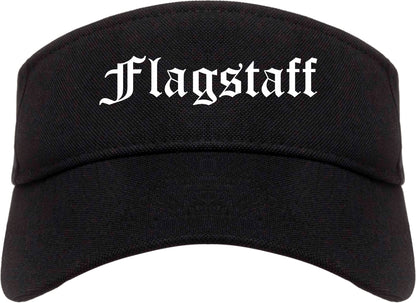 Flagstaff Arizona AZ Old English Mens Visor Cap Hat Black
