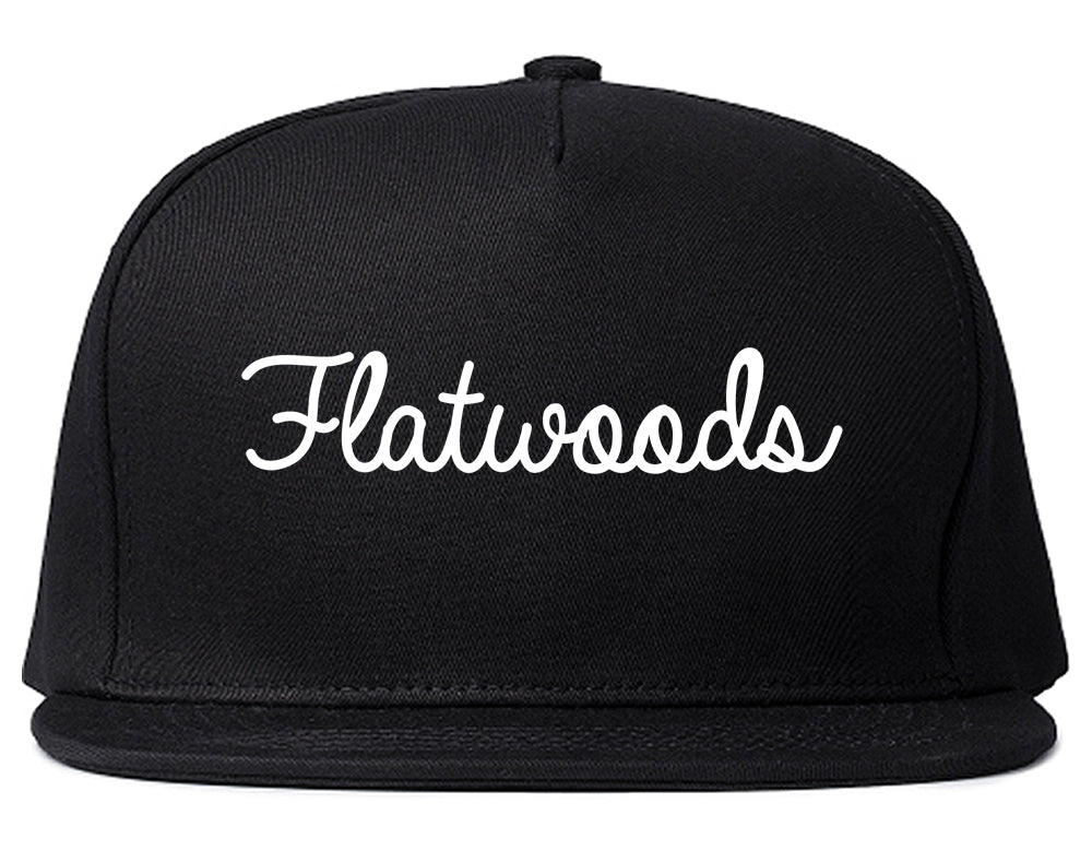 Flatwoods Kentucky KY Script Mens Snapback Hat Black