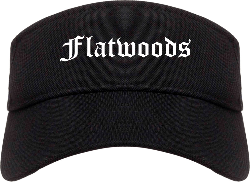 Flatwoods Kentucky KY Old English Mens Visor Cap Hat Black