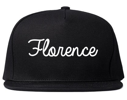 Florence Arizona AZ Script Mens Snapback Hat Black