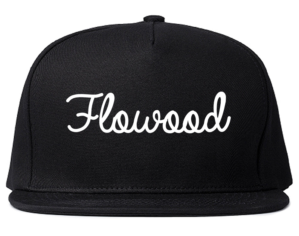 Flowood Mississippi MS Script Mens Snapback Hat Black